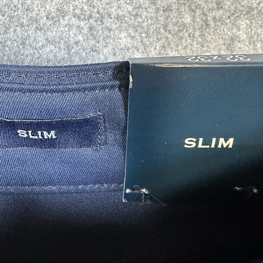 J Crew Pants Mens 32x32 Navy Blue Slim Flex Stretch Chino Dress Casual New Tags - Picture 7 of 12